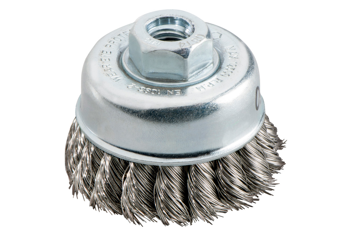 Cup brush 65x0.35 mm/M 14, stainless steel wire, twisted (623801000) 