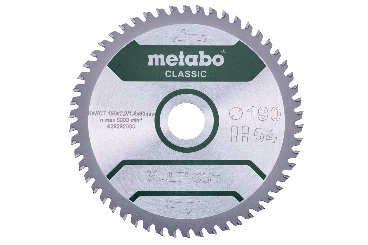 Saw blade "multi cut - classic", 190x30 Z54 FZ/TZ 5° /B (628663000) 