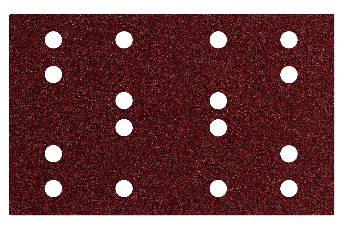 Hook and loop sanding sheets 80 x 133 mm, P 240, 16 holes, with hook and loop (SRA) (635196000) 
