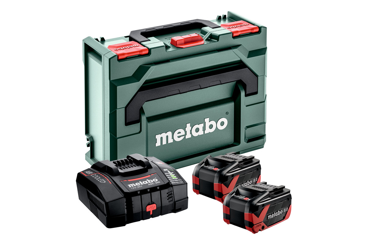 Basic set 2 x LiHDX 8.0 Ah + ASC 290 + metaBOX 145  (685305380) 