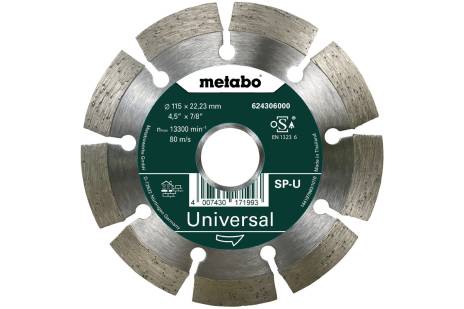 Diamond cutting disc - SP - U, 115 x 22.23 mm (624306000)