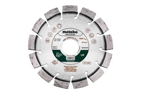 Diamond cutting disc 115x22.23mm, "UP", Universal "professional" (628558000)