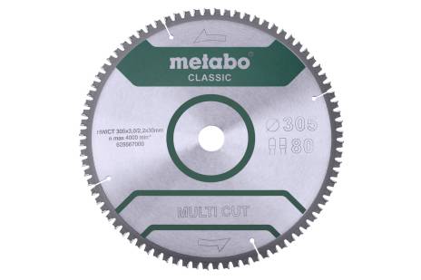 Saw blade "multi cut - classic", 305x30 Z80 FZ/TZ 5°neg /B (628667000) 
