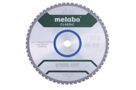 Saw blade "steel cut - classic", 305x25,4 Z60 FZ/FA 4° (628668000)