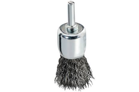 Busby-end brush 25x0.3 mm/ 6 mm, crimped steel (630554000)