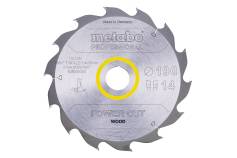 Saw blade "power cut wood - professional", 190x30, Z14 WZ 25° (628005000) 