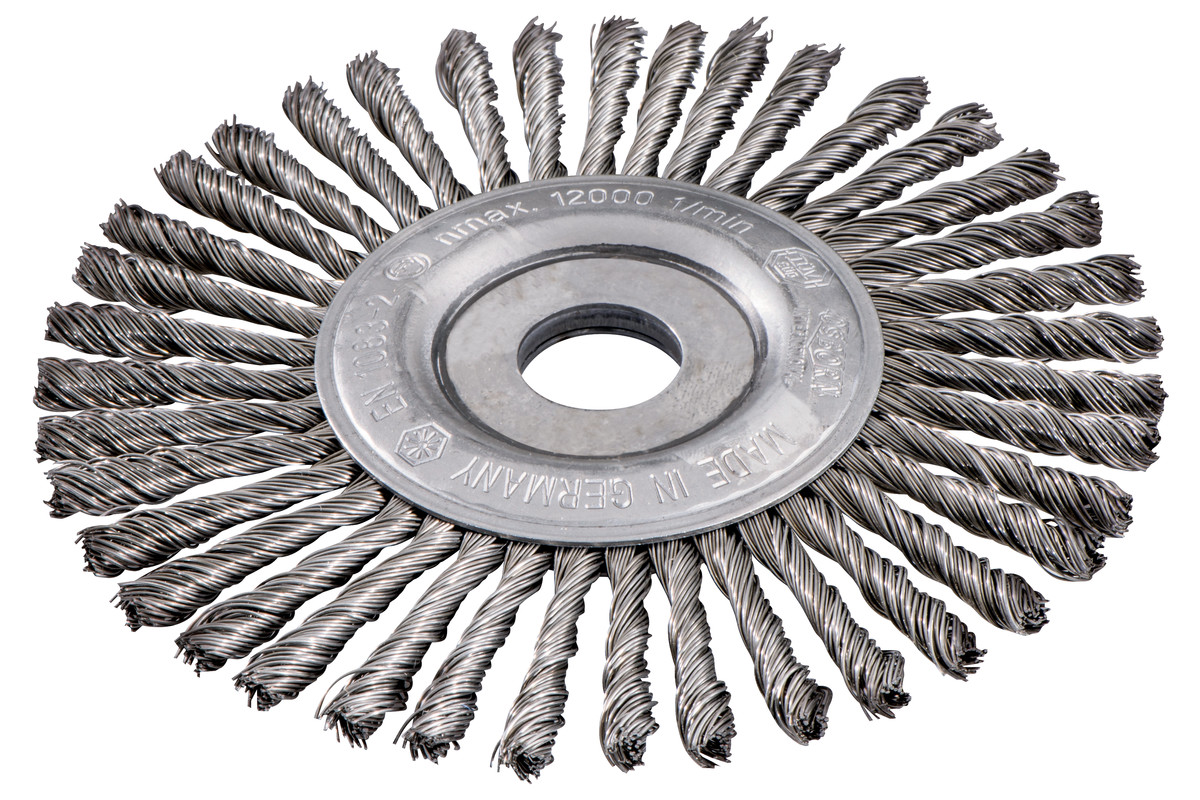 Round brush 6”x.020x1/4, 7/8”  / steel, knotted (626816000) 