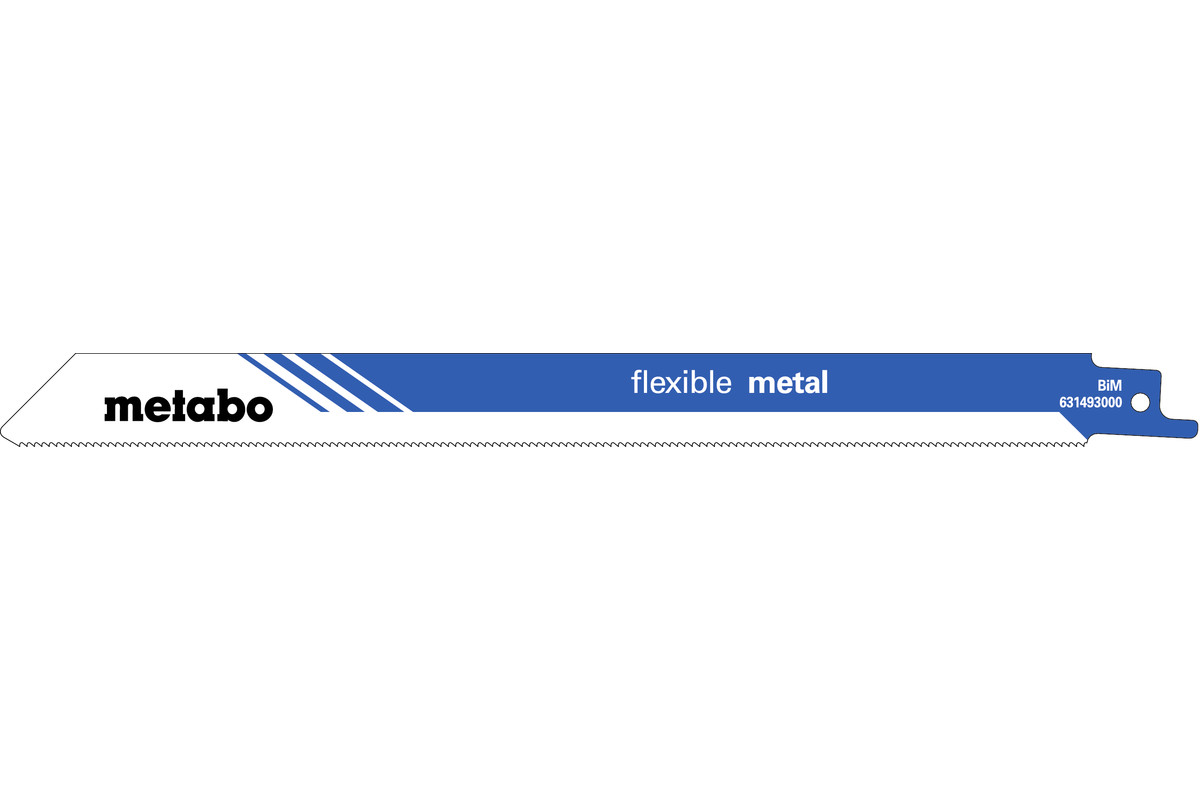 5 Reciprocating saw blades "flexible metal" 225 x 0.9 mm (631493000) 