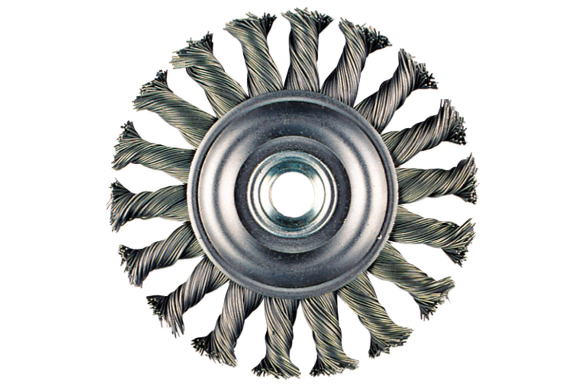 Wire Wheel Brush 4" x 3/16" x 7/8" x 5/8"-11, Stainless (655138000) 