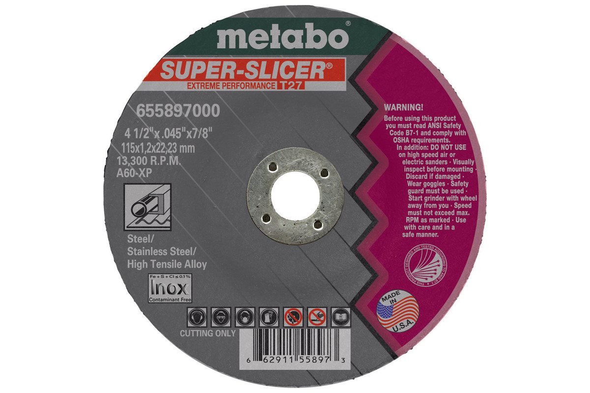 Super Slicer 4 1/2" x .045" x 7/8", Type 27, A60XP (655897000) 