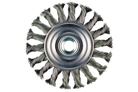 Wire Wheel Brush 4" x 3/8" x 7/8" x 5/8"-11, Stainless (655221000) 