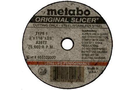 LongLife Original Slicer 4" x 1/16" x 5/8", Type 1, A36XL (655329000) 