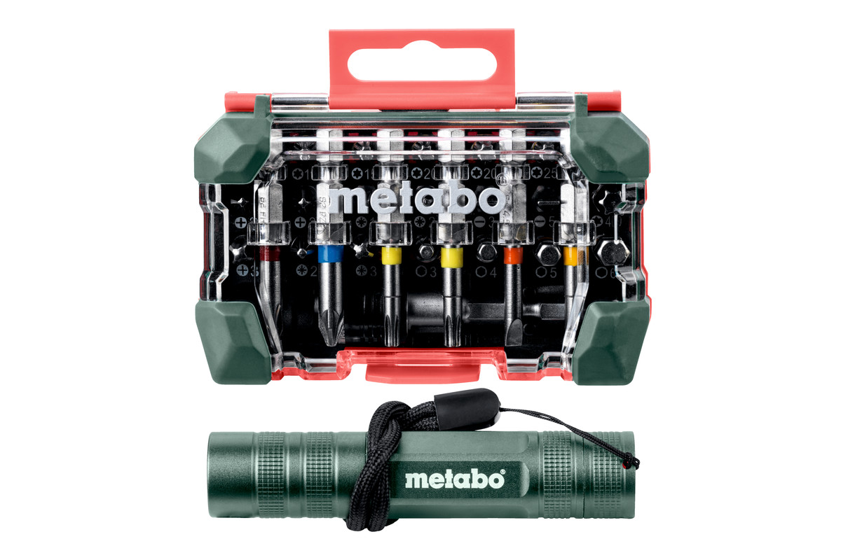 Metabo Bit-Box et ratschenset 26 pièces s2-qualité avec code couleur 