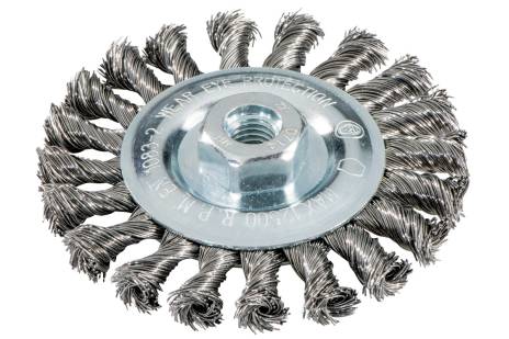 Wheel brush 115x0.5x10 mm/ M 14 steel-wire, twisted (626770000)